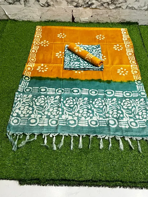 Timeless Dupion Silk Batik Elegance